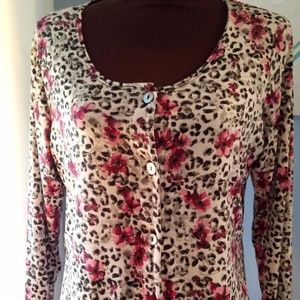 Effortless Style By Citiknits Button Up 3/4 Sleeve